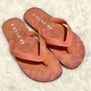 Coach zak Coral Flip Flops 7